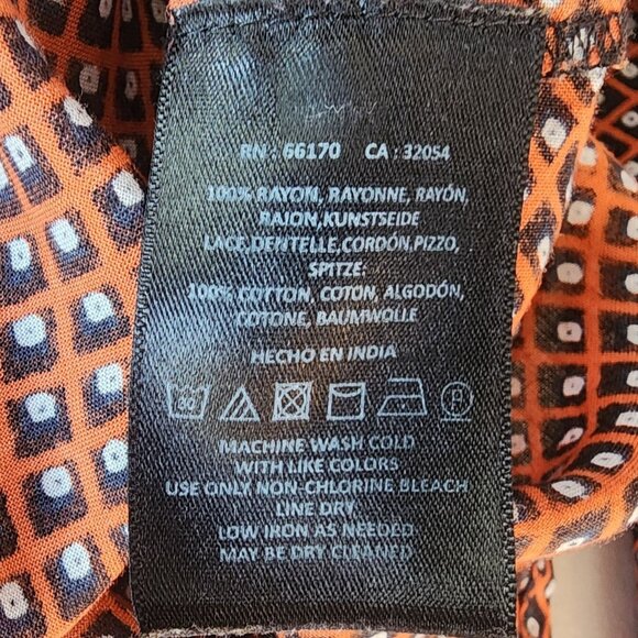 Maeve by Anthropologie Womens 4 Top Carter Floral Tie Front Multicolor Button - Picture 10 of 11